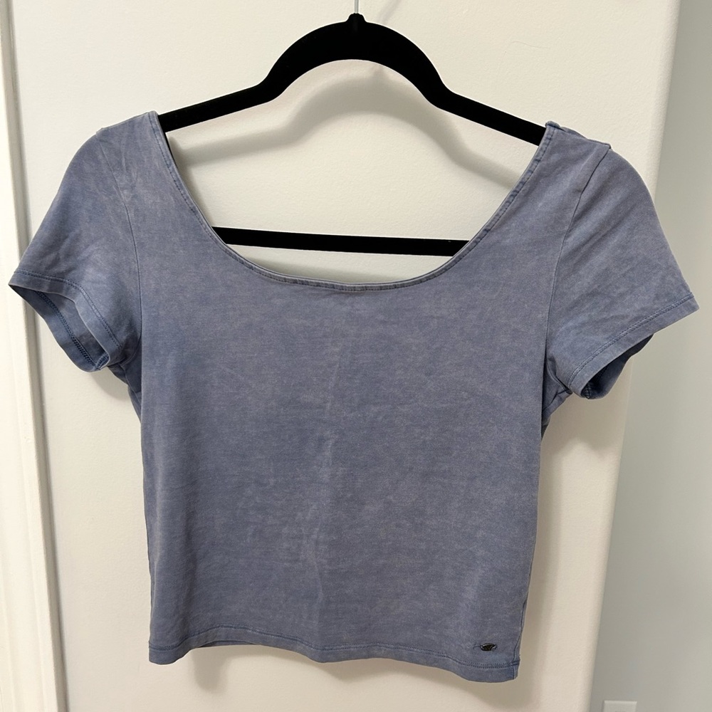 American Eagle Blue Crop Top